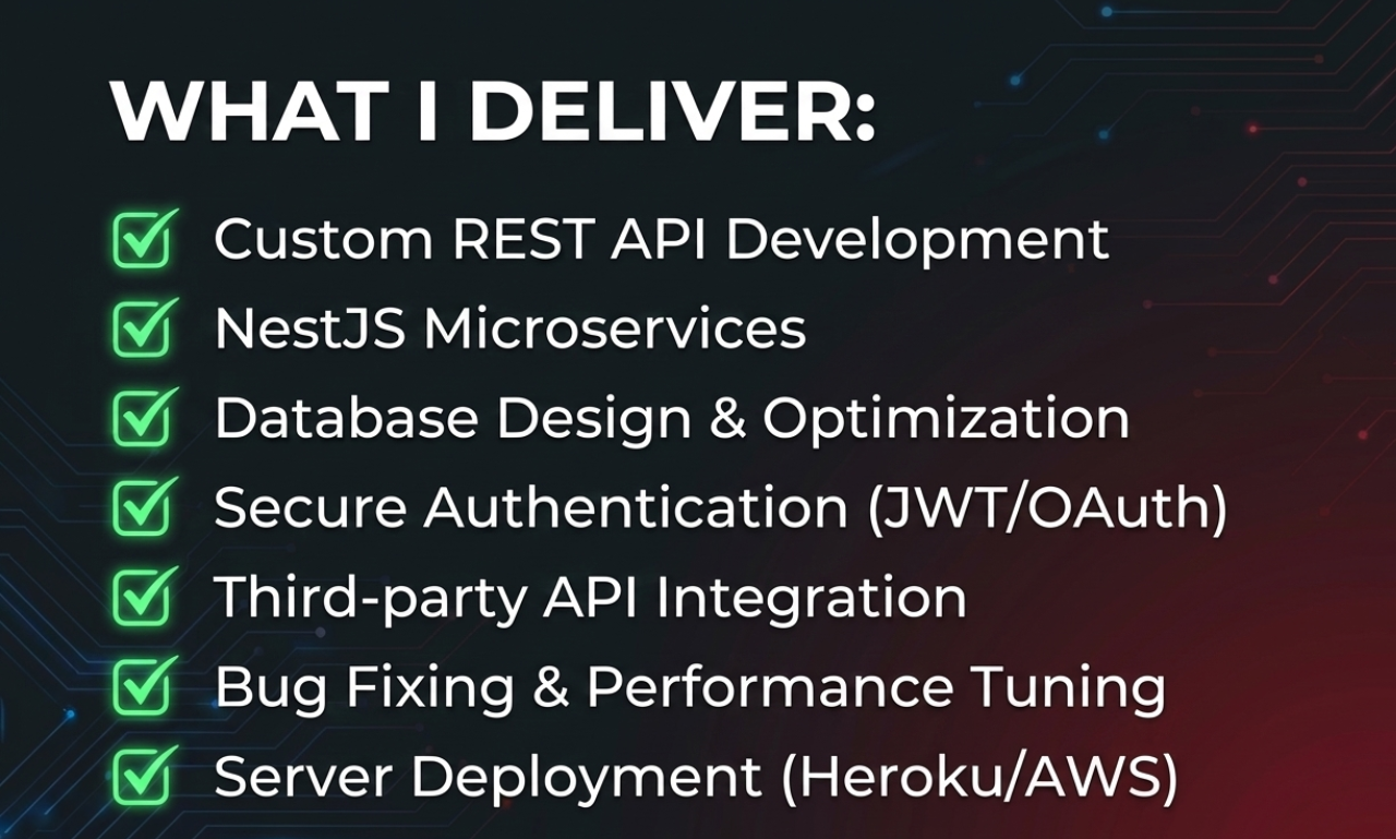 Freelance Backend Developer Services