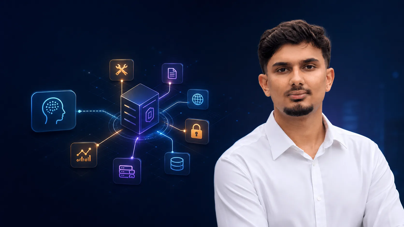 Ananta Sharma building a production MCP server with NestJS, TypeScript, tools, APIs, and observability