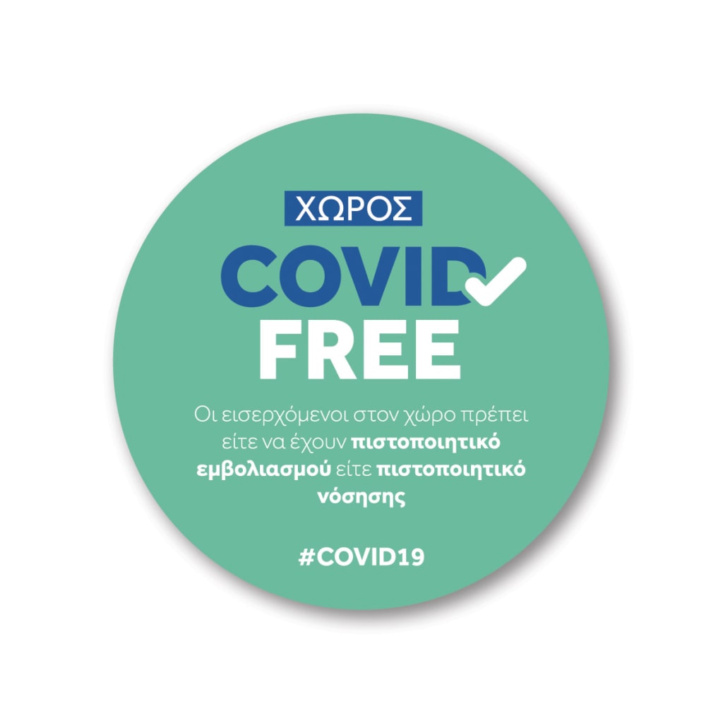 COVID FREE badge