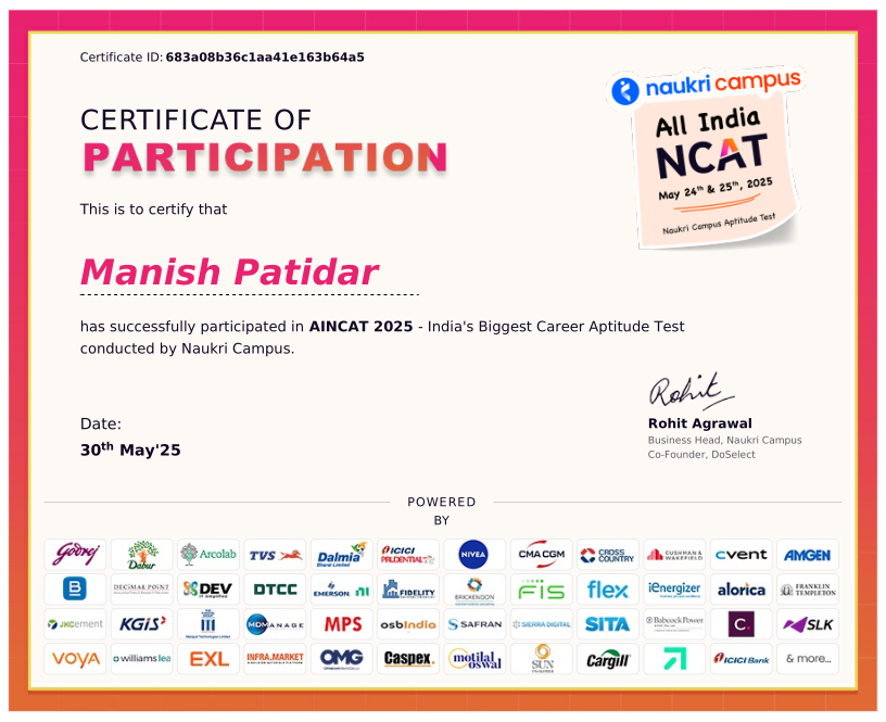 Naukri AICTE test