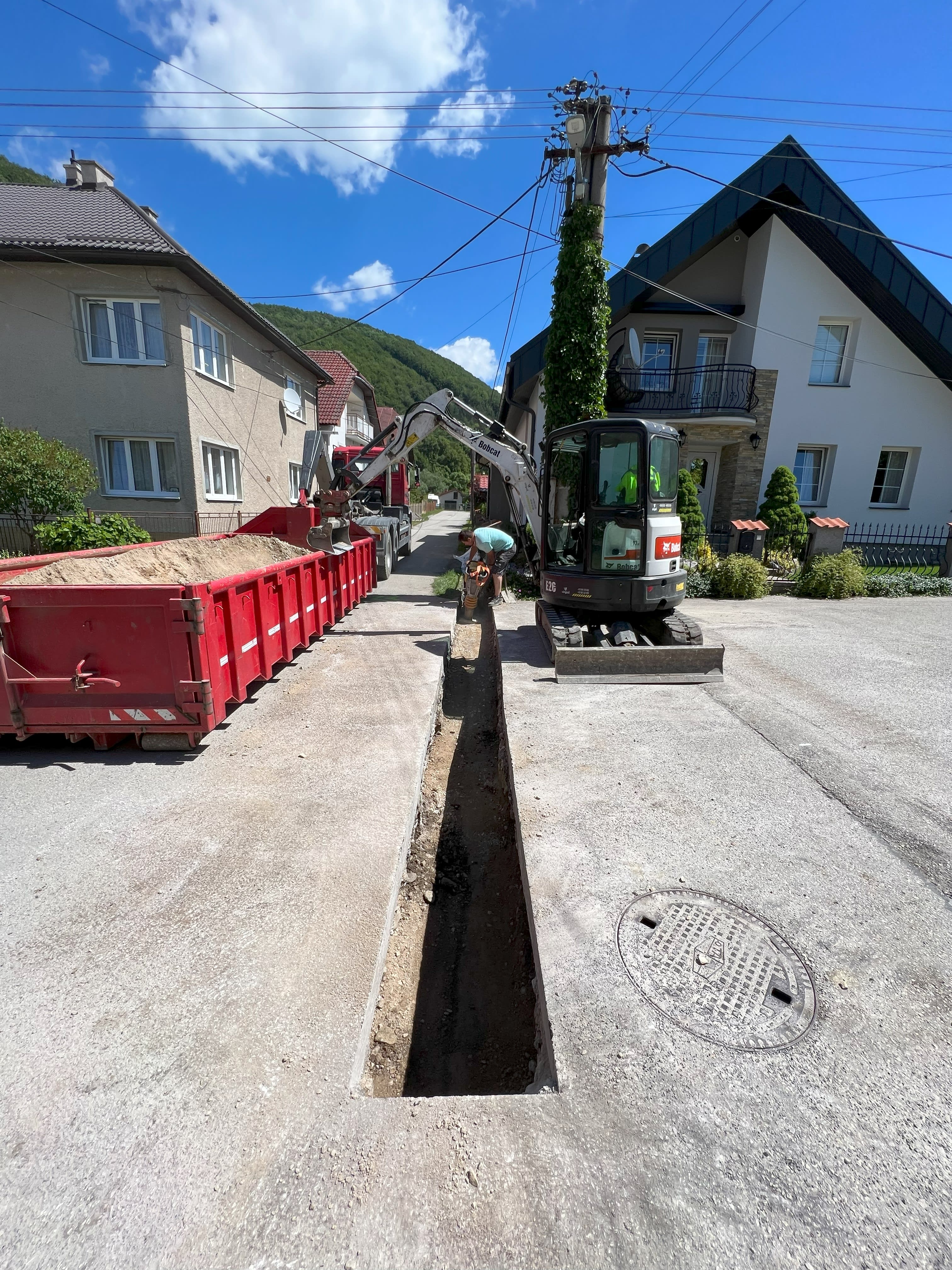 Realizácia firmy VINPOL, s. r. o. – Výkopové práce / bagrista – Belá