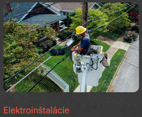 Realizácia firmy BMONT s.r.o. – Elektrikári – Snežnica