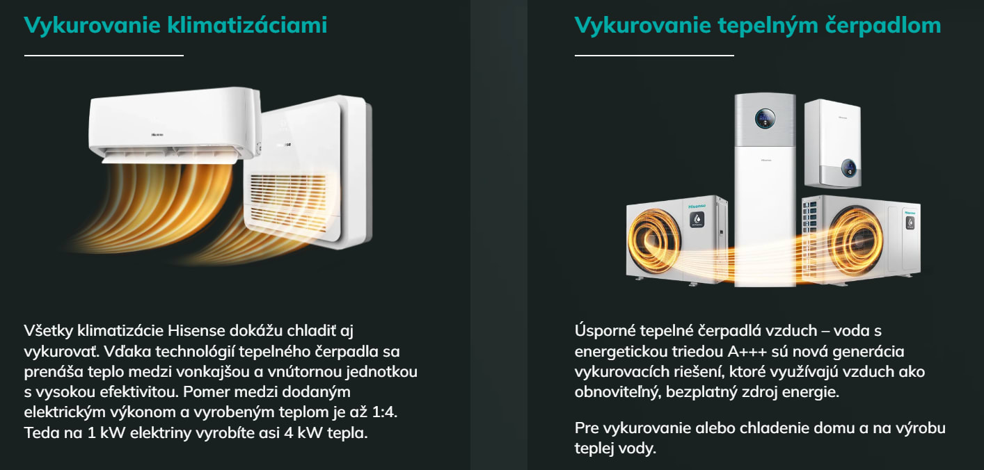 Realizácia firmy POWERING s.r.o. – klimatizácie a tepelné čerpadlá Hisense – Kúrenie, krby, tepelné čerpadlá – Bratislava