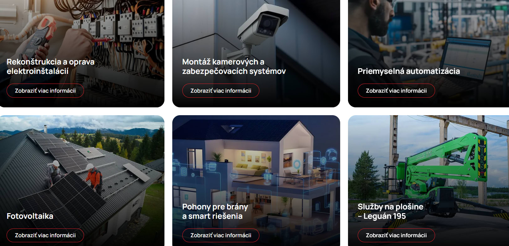 Realizácia firmy Acronel, s.r.o. – Elektrikári – Čadca