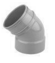 UPVC ELBOW 50mm 45°