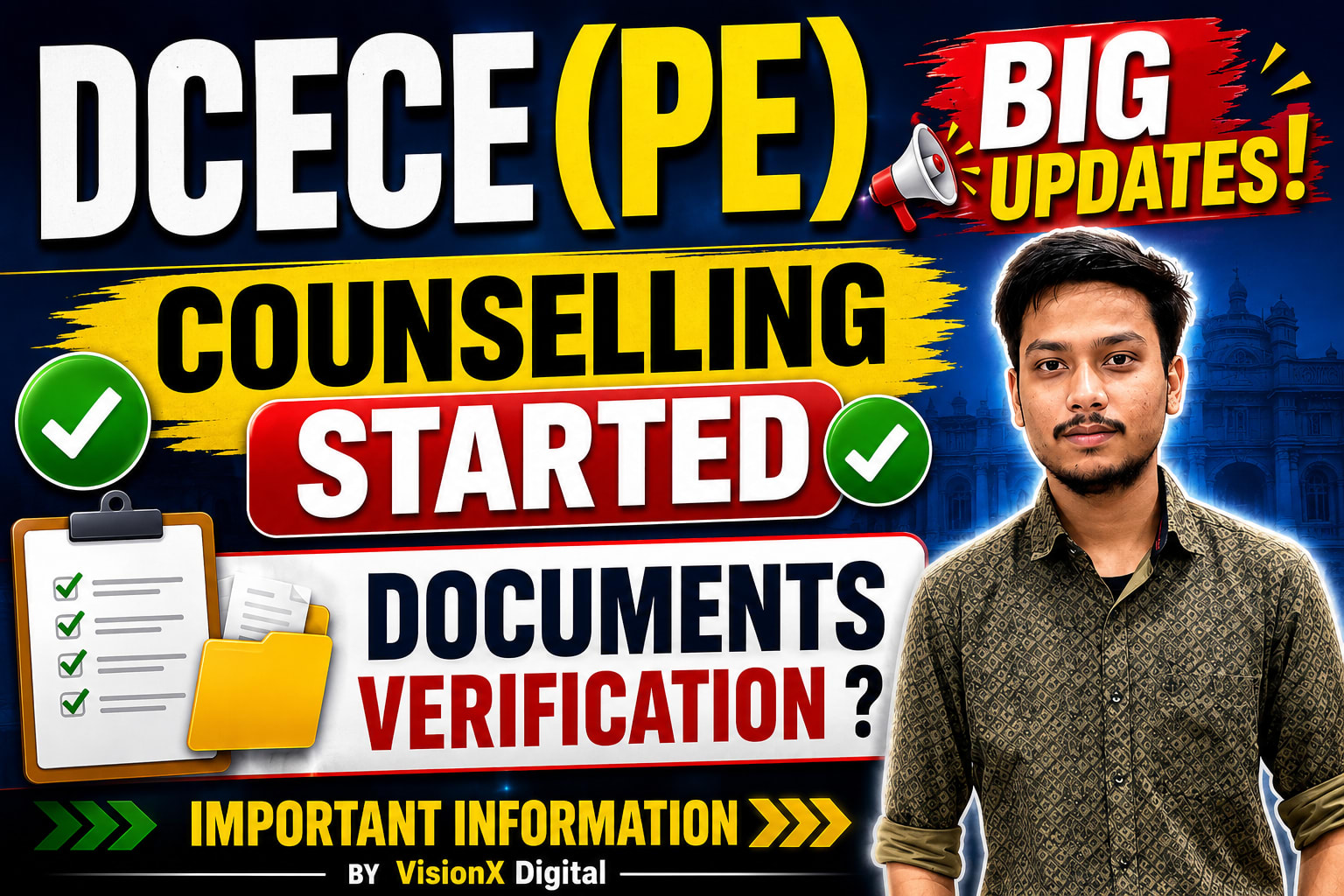 DCECE (PE) 2026 Counselling Started: Choice Filling, Seat Allotment & Document Verification Complete Schedule — Cover Image