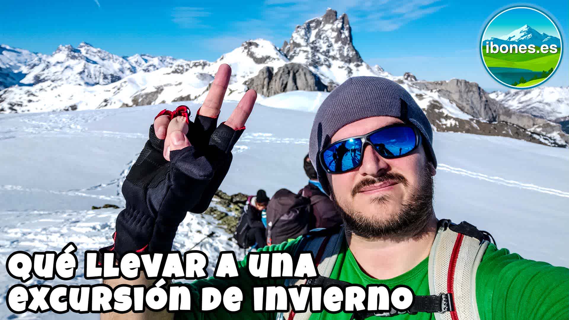 Qué llevar a una excursión de montaña en invierno