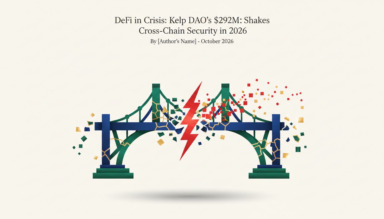 Hero illustration for article: DeFi in Crisis: Kelp DAO’s $292M Exploit Shakes Cross-Chain Security in 2026