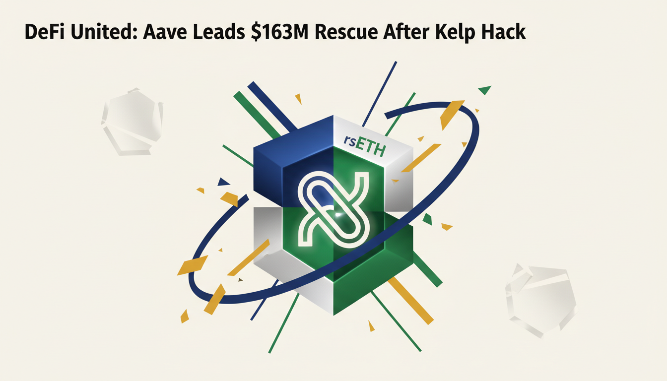 Hero illustration for article: DeFi United: Aave Leads $163M Rescue After Kelp Hack