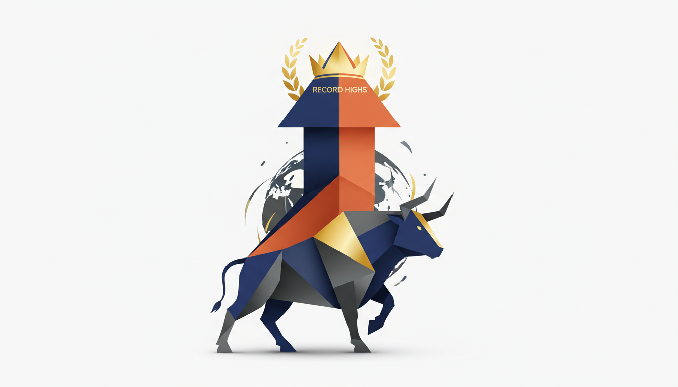 Hero illustration for article: S&P 500 Hits Record Highs Amid Global Tensions: Key Drivers Uncovered