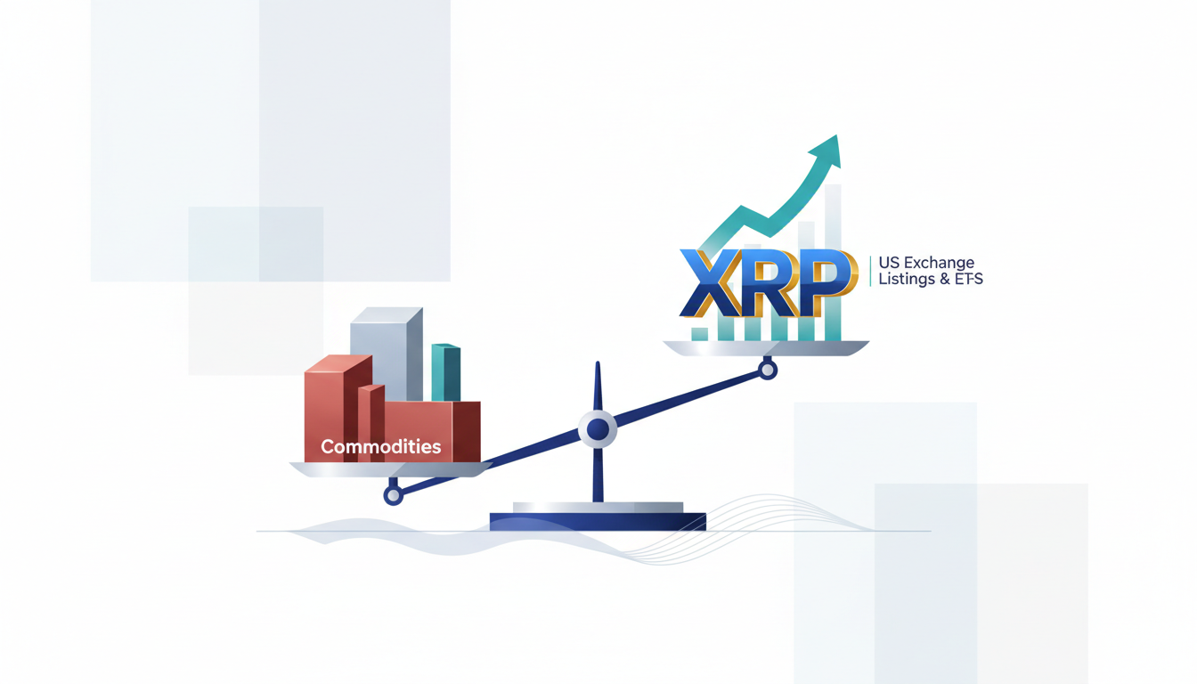 Hero illustration for article: XRP's Digital Commodity Status: A Game-Changer for US Exchange Listings and ETFs