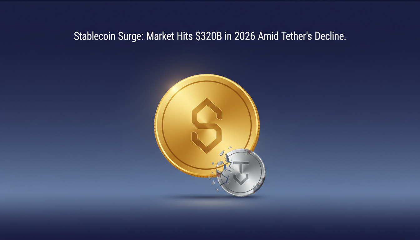 Stablecoin Surge: Market Hits $320B in 2026 Amid Tether's Decline