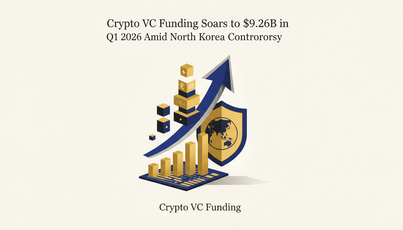 Crypto VC Funding Soars to $9.26B in Q1 2026 Amid North Korea Controversy