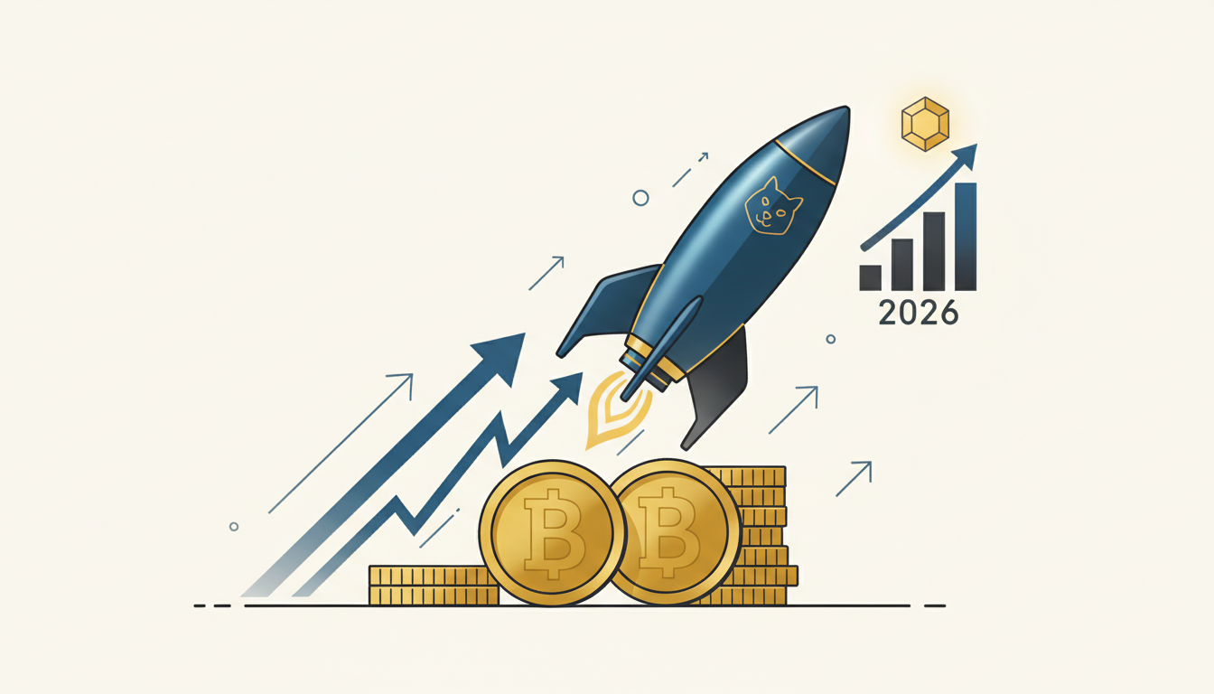 Hero: A vibrant digital illustration of Dogecoin and Shiba Inu coins soaring in a futuristic crypto market landscape, with price charts and trend lines in the background