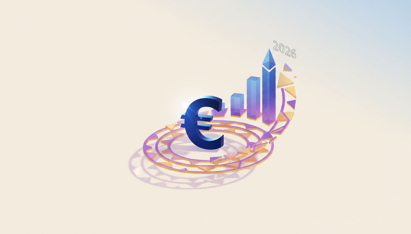 Hero: A digital visualization of euro stablecoin growth on Ethereum, showing glowing network nodes and rising market cap charts against a European flag backdrop
