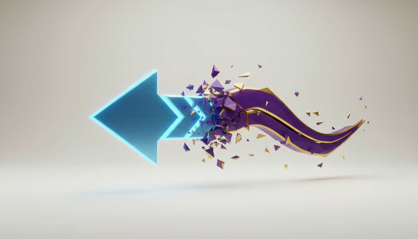 Hero: A dynamic digital scene depicting Solana's blockchain network with interconnected trading interfaces for perpetual futures, clashing against a dominant Hyperliquid platform amid flowing data streams and volume metrics