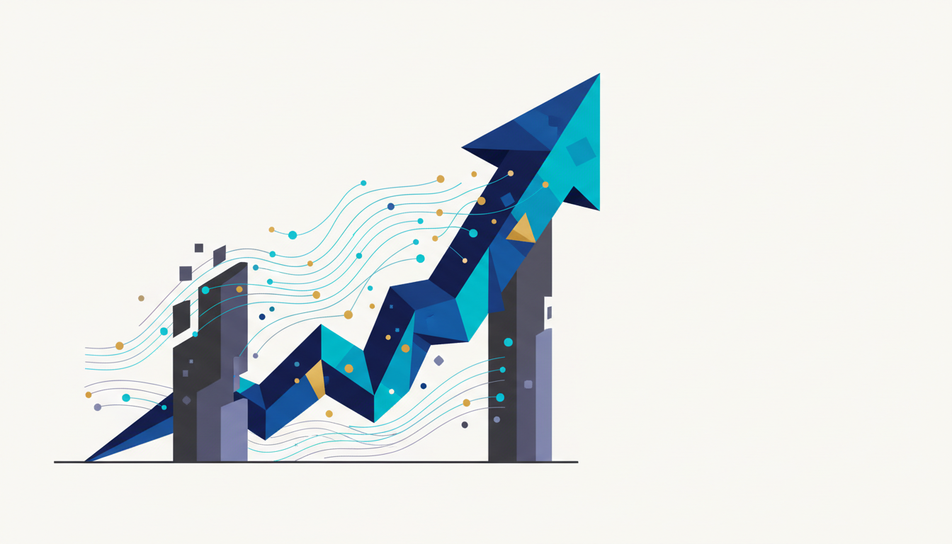 Hero: Digital illustration of interconnected blockchain nodes linking traditional finance infrastructure with Stellar network, showing tokenized securities as glowing data streams