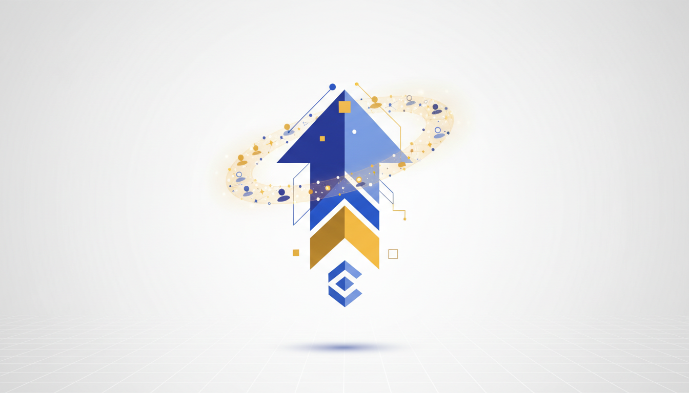 Hero: Digital illustration showing the Coinbase exchange logo merging with Ethena's savings protocol, with icons representing 100 million users accessing onchain financial products