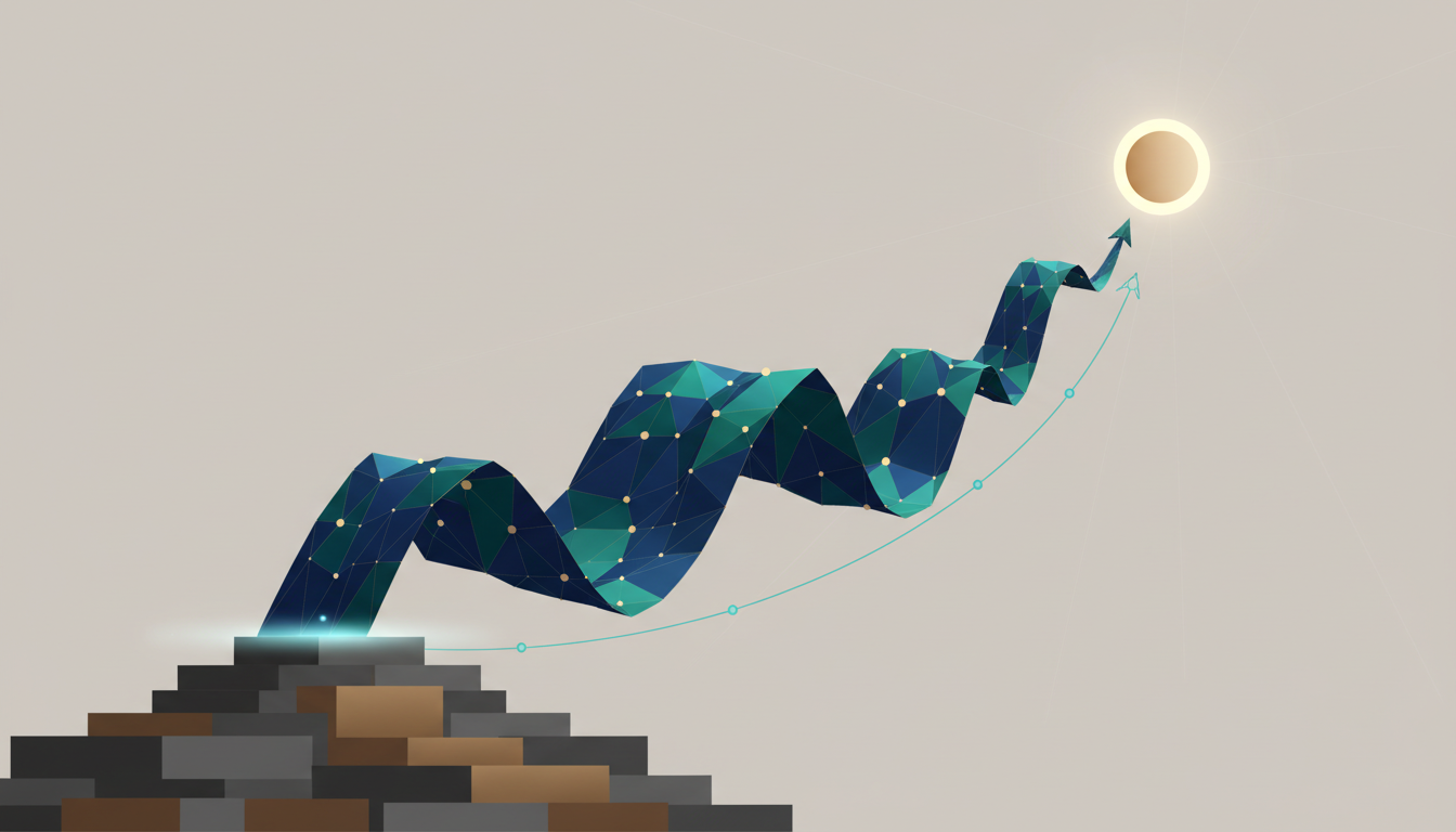 Hero: A senior Japanese executive in a boardroom setting with holographic XRP Ledger visualizations and financial charts projected on walls