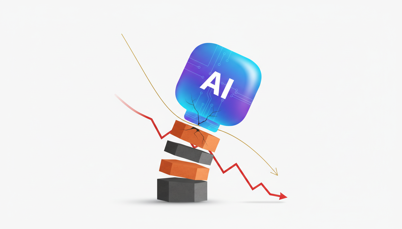 Hero illustration for article: BofA Flags Big Tech Risks as AI Bubble Threatens Broader Rally