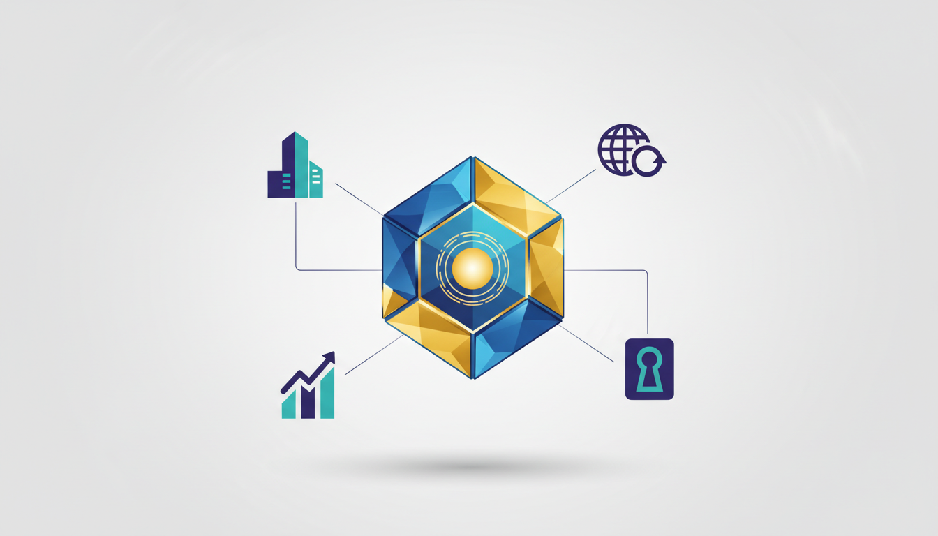 Hero: Digital illustration of Solana blockchain network with tokenized SpaceX rocket assets flowing through nodes, trading volume charts, and RWA icons glowing in blue and green tones