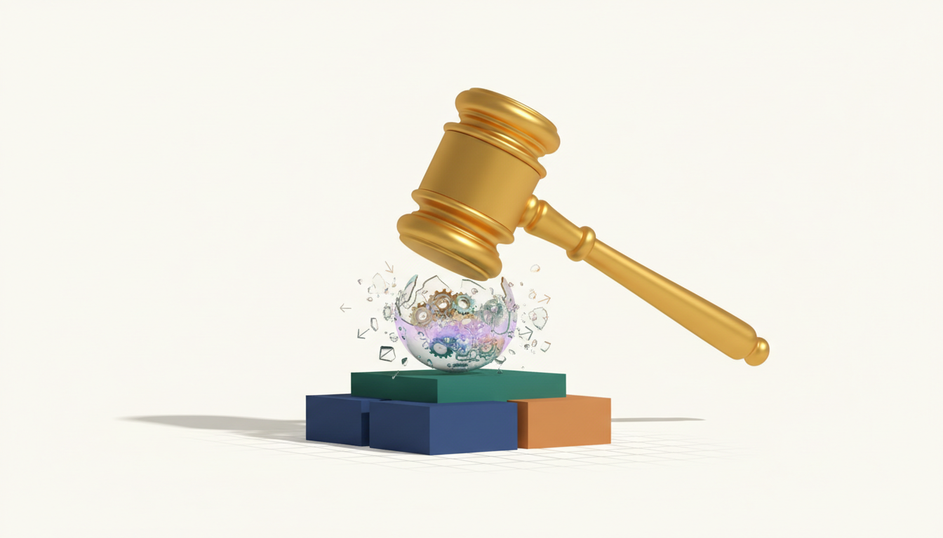 Hero: Regulatory filings spread across a desk beside a stylized SpaceX rocket preparing for launch, symbolizing the clash between federal crypto oversight and major traditional market events