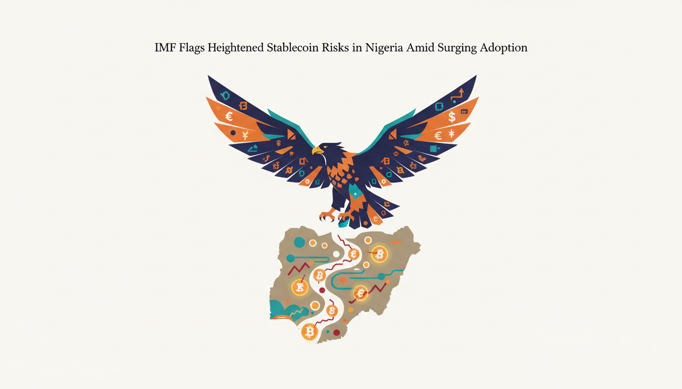 Hero: A stylized map of Africa with Nigeria prominently featured, overlaid with flowing digital token icons and upward-trending graphs symbolizing stablecoin inflows