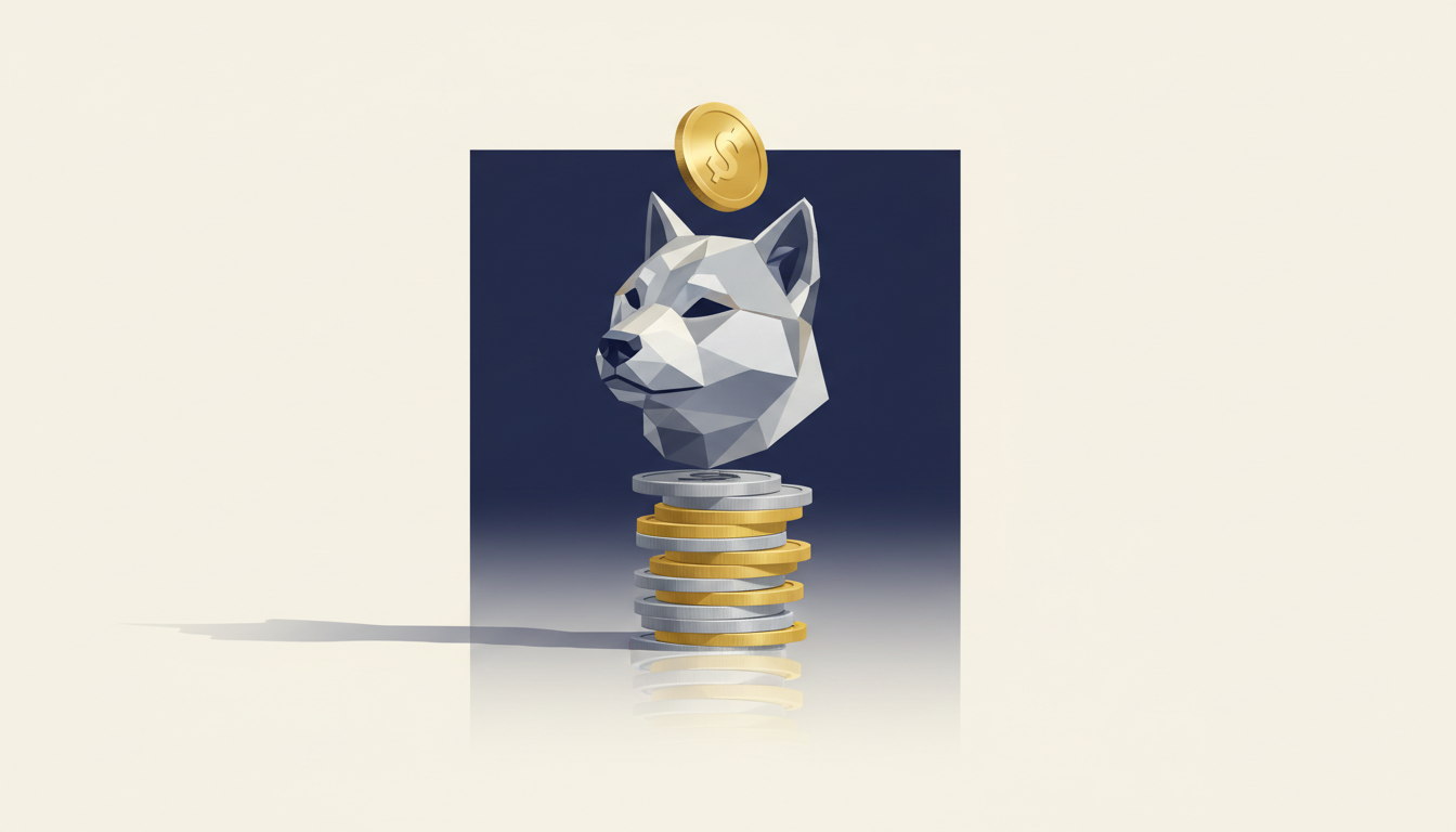 Hero: A digital illustration of Shiba Inu tokens rising on a chart beside steady Bitcoin price lines in mid-2026, with subtle meme coin icons in the background