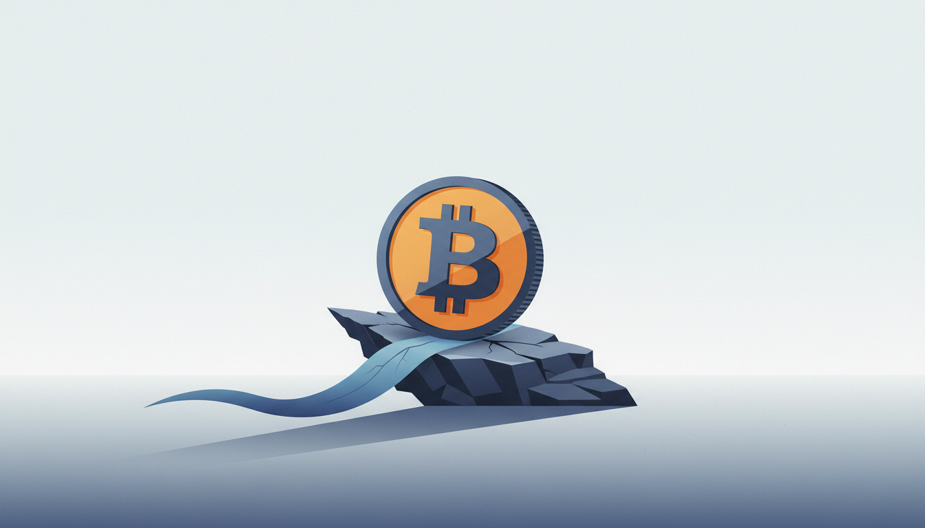 Hero: Bitcoin price chart consolidating near $63,000 support levels with oil market easing visuals and network activity indicators in the background