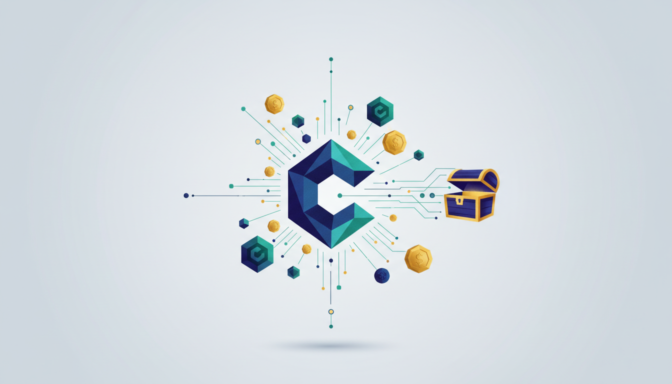 Hero: A detailed digital illustration showing glowing cryptocurrency tokens floating in a futuristic marketplace scene dated June 2026, with blockchain networks, presale countdown timers, and airdrop claim interfaces visible against a dark blue background