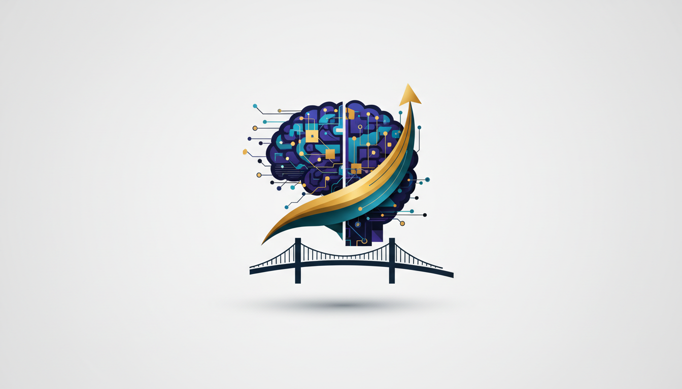 Hero: Futuristic depiction of an AI neural network overlaying stock market charts and trading interfaces, symbolizing customized AI for financial analytics