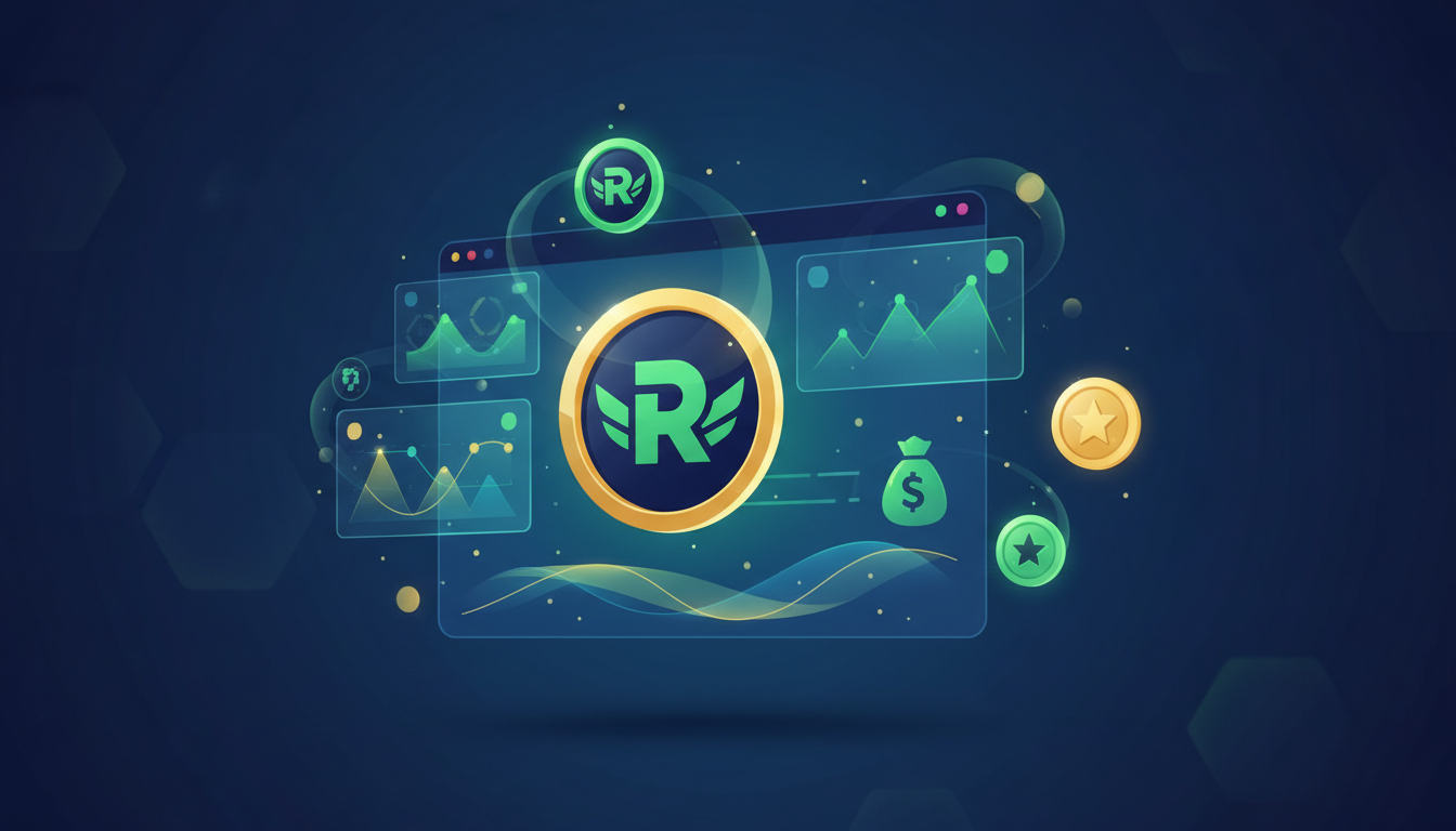 Hero: A futuristic digital interface showing AI agents analyzing crypto data across multiple exchange platforms with glowing charts and coin icons