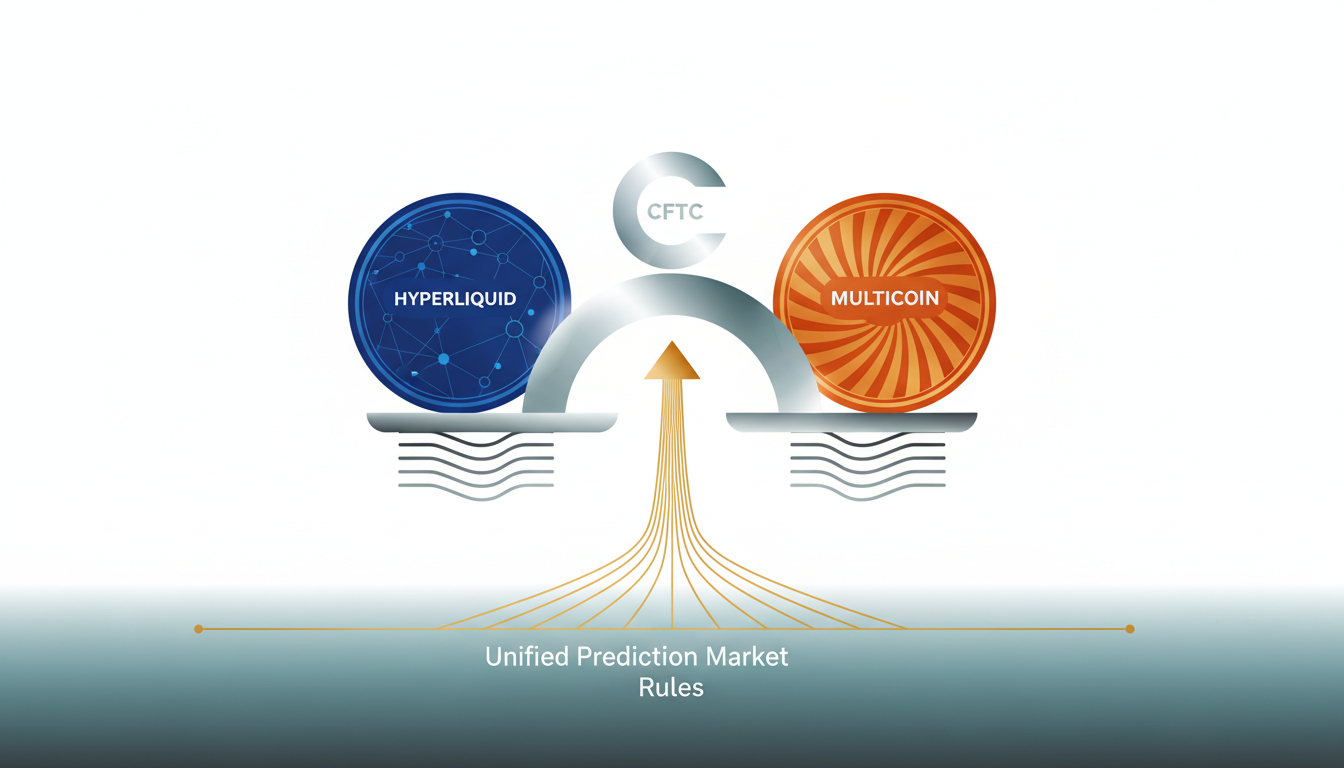 Hero illustration for article: Hyperliquid and Multicoin Push CFTC for Unified Prediction Market Rules
