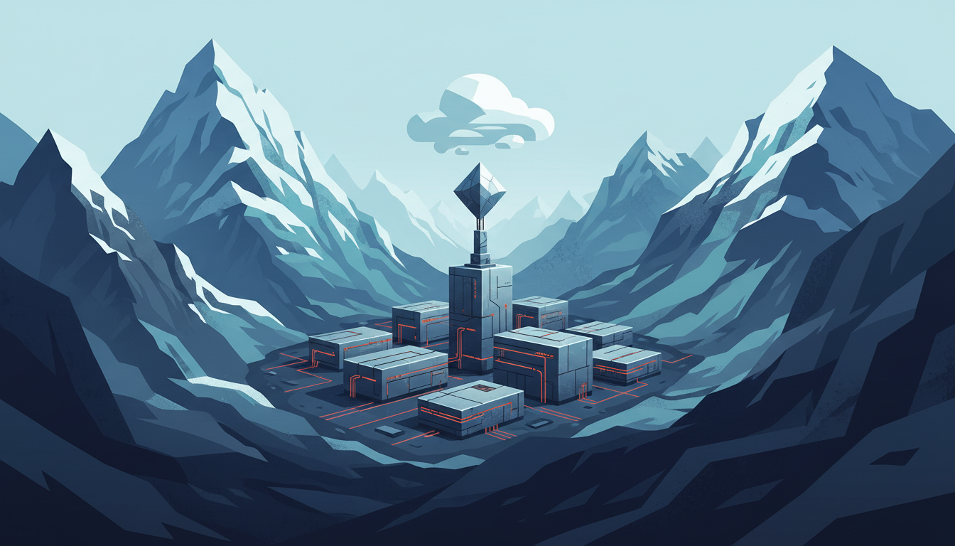 Hero: Bitdeer AI data center campus in Tydal Norway with HPC facilities amid mountainous terrain