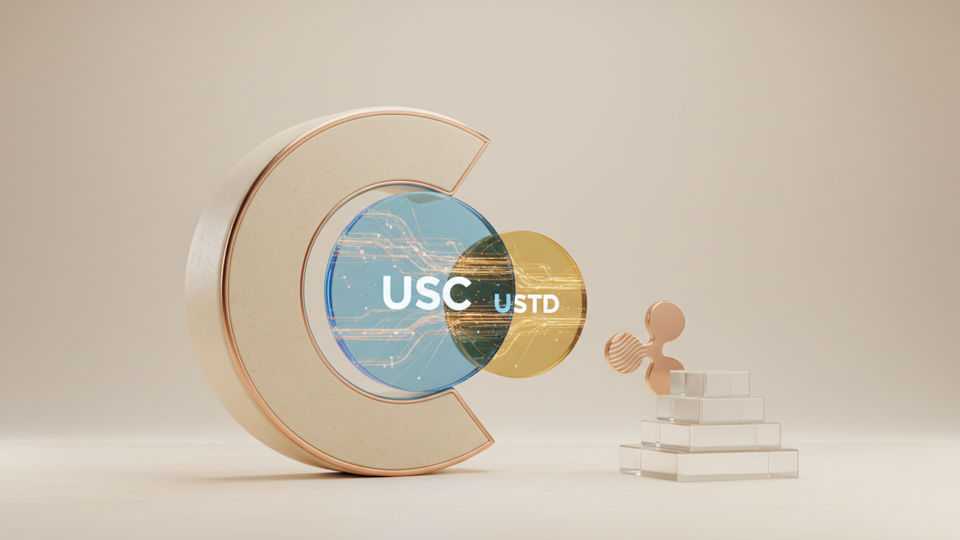 Editorial illustration for USDC Leads Stablecoin Adoption Surge Amid Regulatory Clarity in 2026