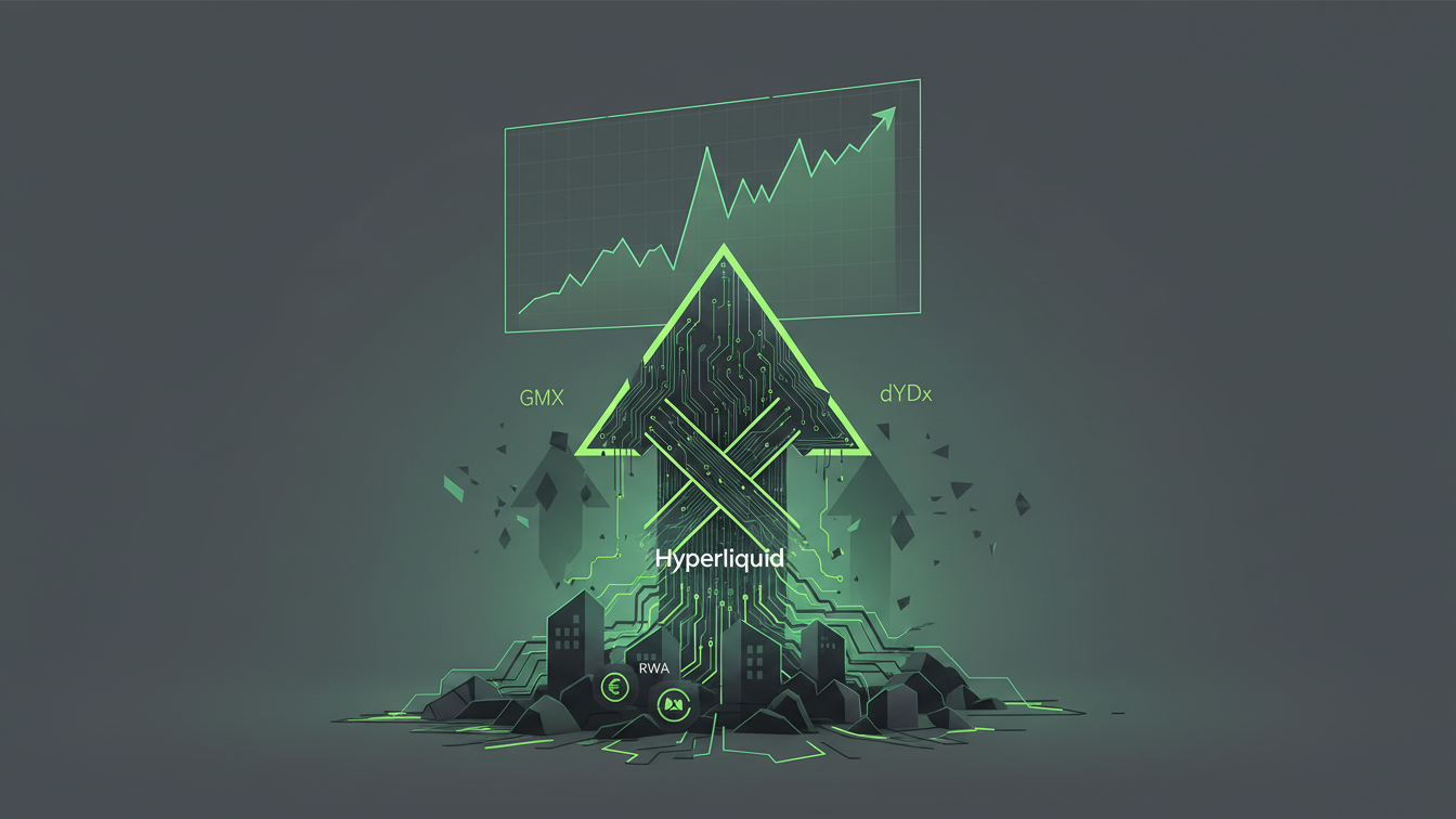 Editorial illustration for Hyperliquid Leads ETH Perp Liquidity vs GMX dYdX in August 2026