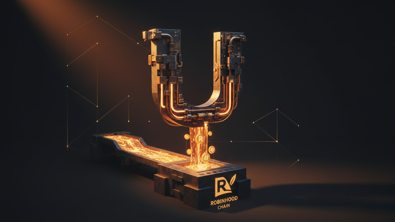 Editorial illustration for Uniswap Pools Launchpad Boosts Robinhood Chain Token Liquidity