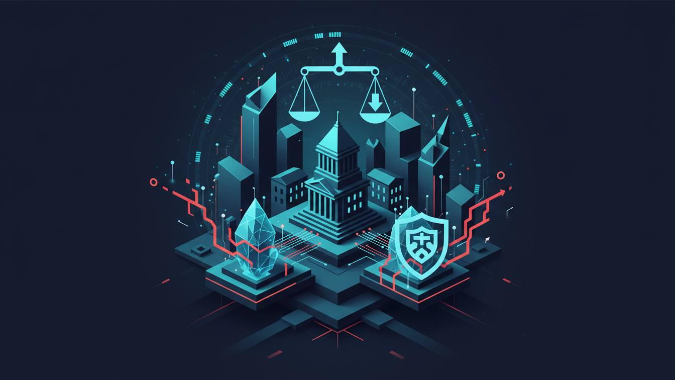 Editorial illustration for Baltimore Lawsuit Hits Polymarket and Kalshi Amid Crypto Regulation Push