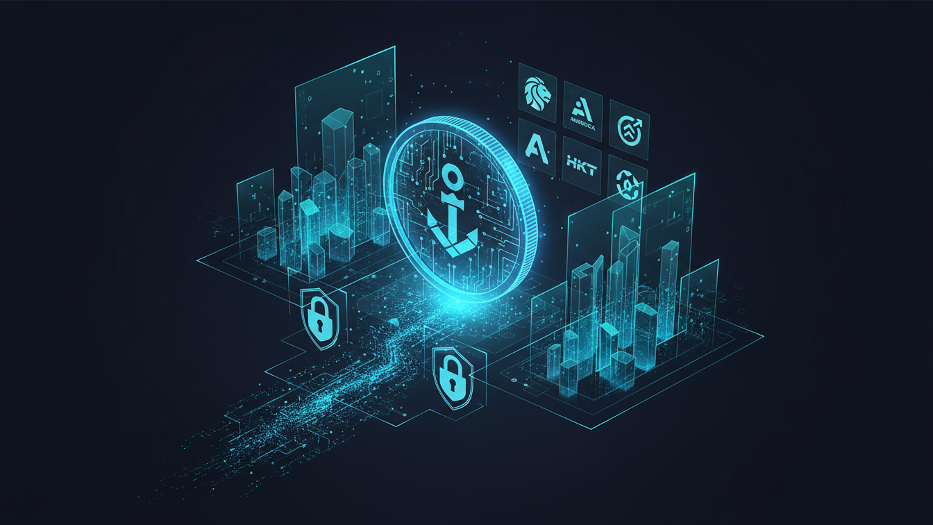Editorial illustration for HKDAP Stablecoin Institutional Rollout Begins in Hong Kong