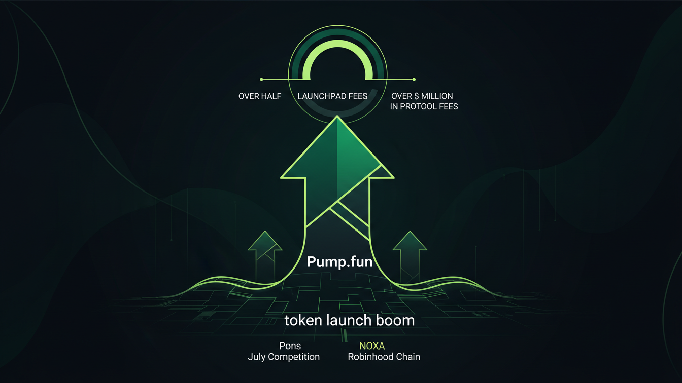 Pump.fun Reclaims Over Half Launchpad Fees Amid Token Launch Boom