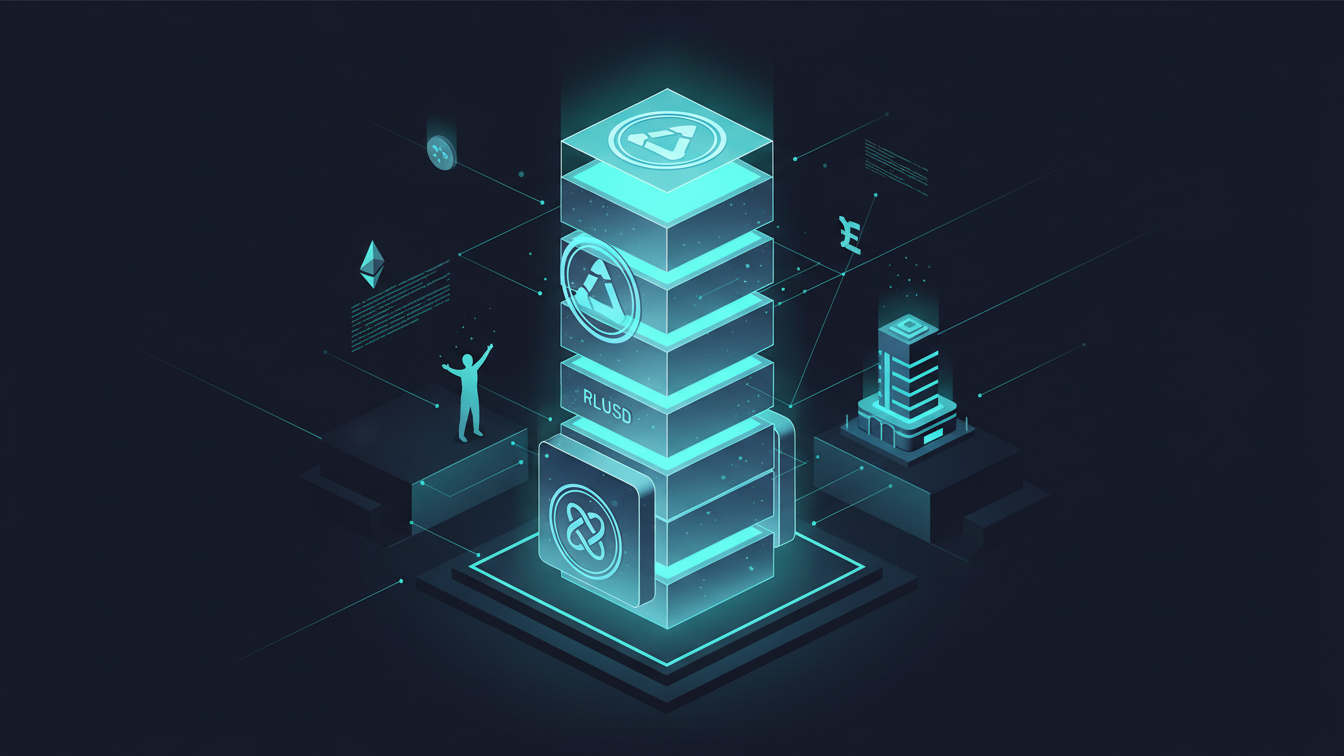 Editorial illustration for RLUSD Adoption Accelerates as XRP Ledger Overtakes Ethereum