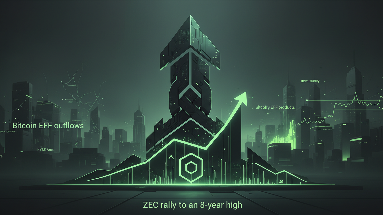 Editorial illustration for Grayscale Zcash ETF Debuts on NYSE Arca for First US Spot ZEC Exposure