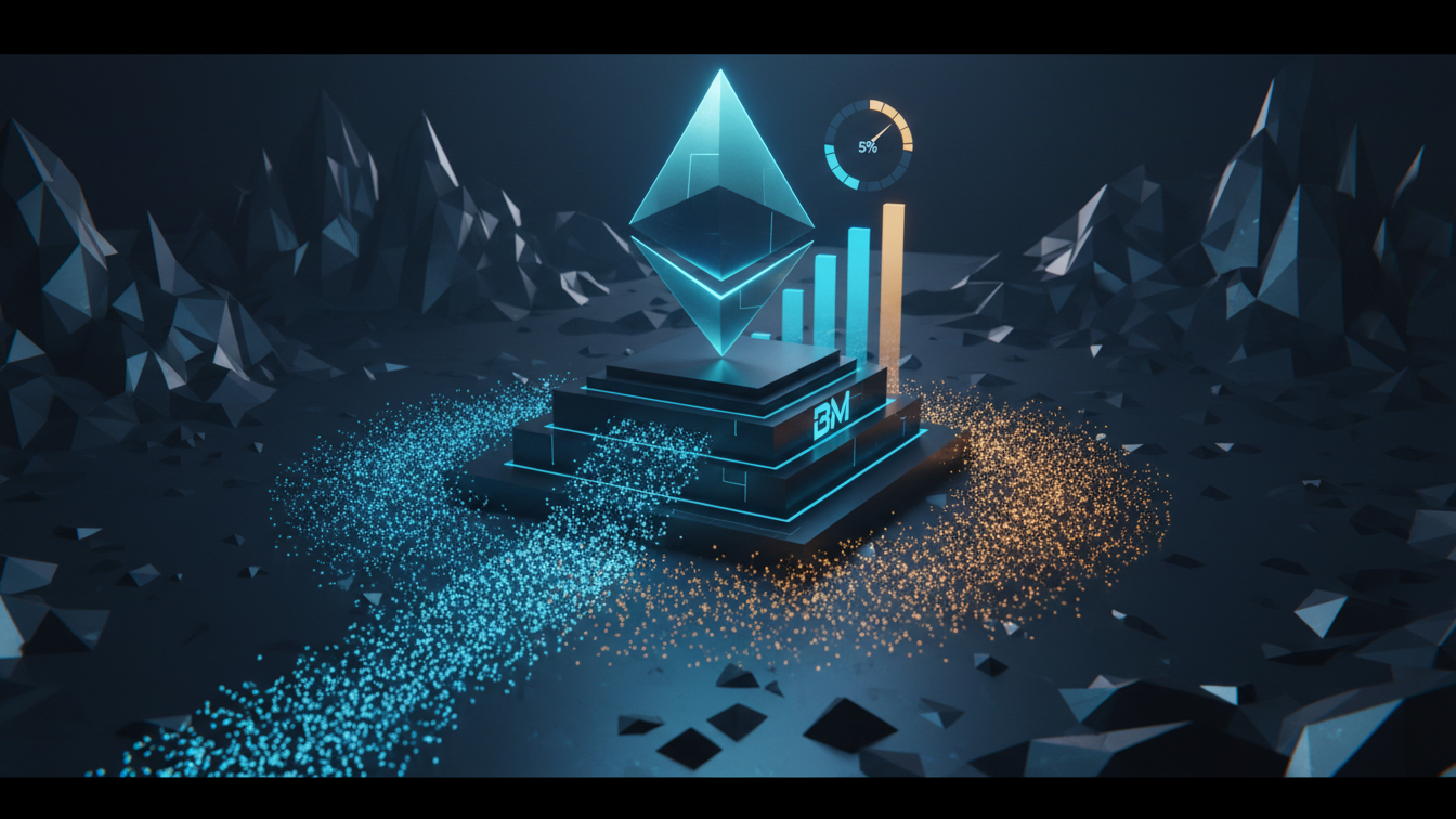 Editorial illustration for BitMine Nears Ethereum Target as Wall Street Floods Altcoins