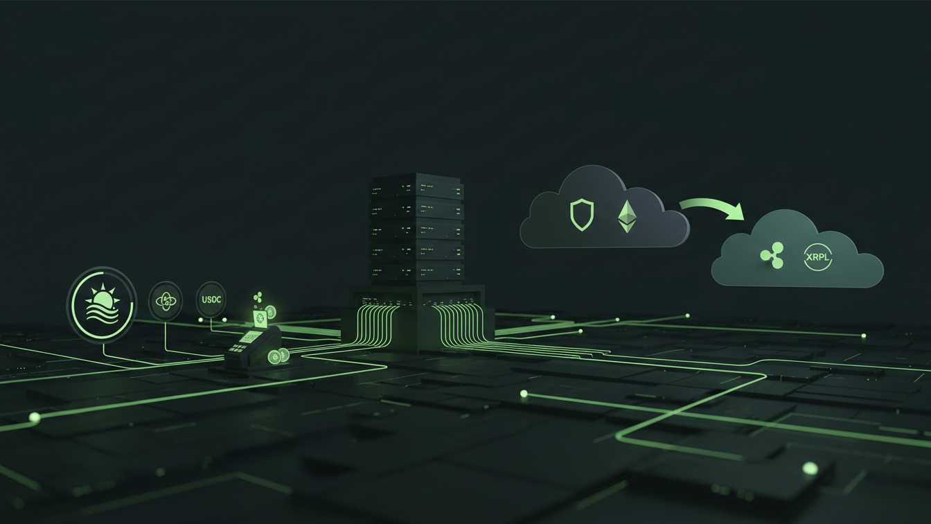 Editorial illustration for Stablecoin Adoption Accelerates as Merchants Gain USDC Support on Solana and RLUSD Supply Shifts Between Ethereum and XRPL Networks