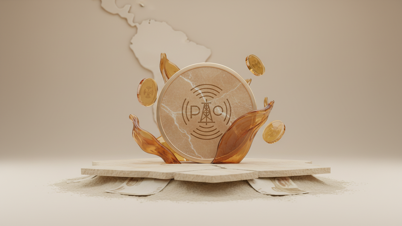 Editorial illustration for Venezuela Petro Token Launches Amid 2026 Airdrop Wave and Economic Pressures