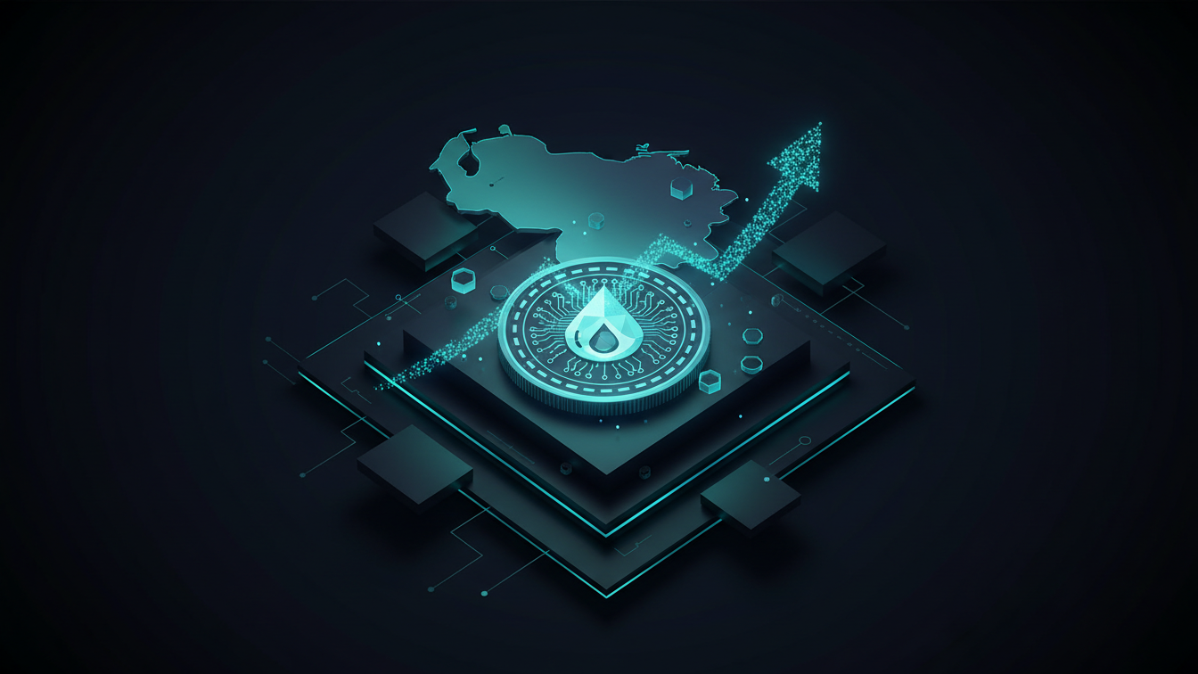 Editorial illustration for Venezuela Petro Token Launches Amid 2026 Airdrop Wave and Economic Pressures