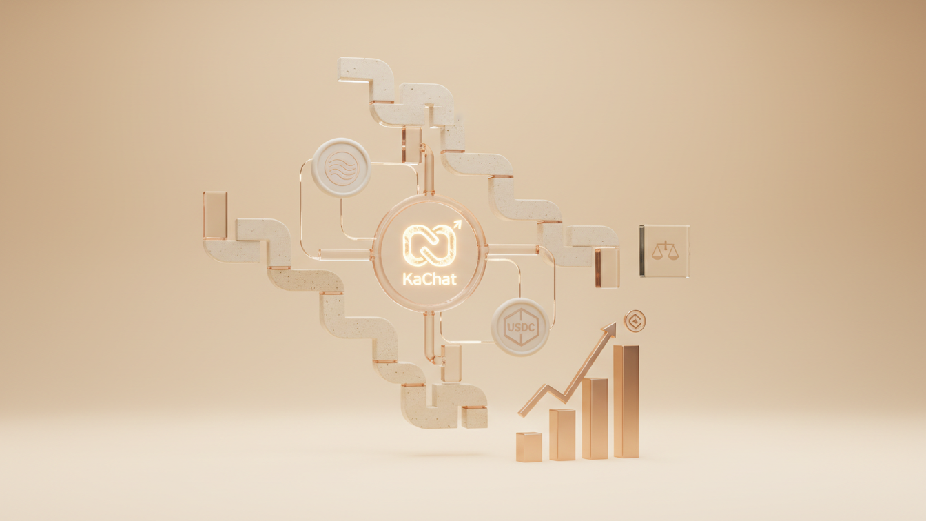 Editorial illustration for Kaspa KaChat 4.0 Fuels Stablecoin Adoption Surge
