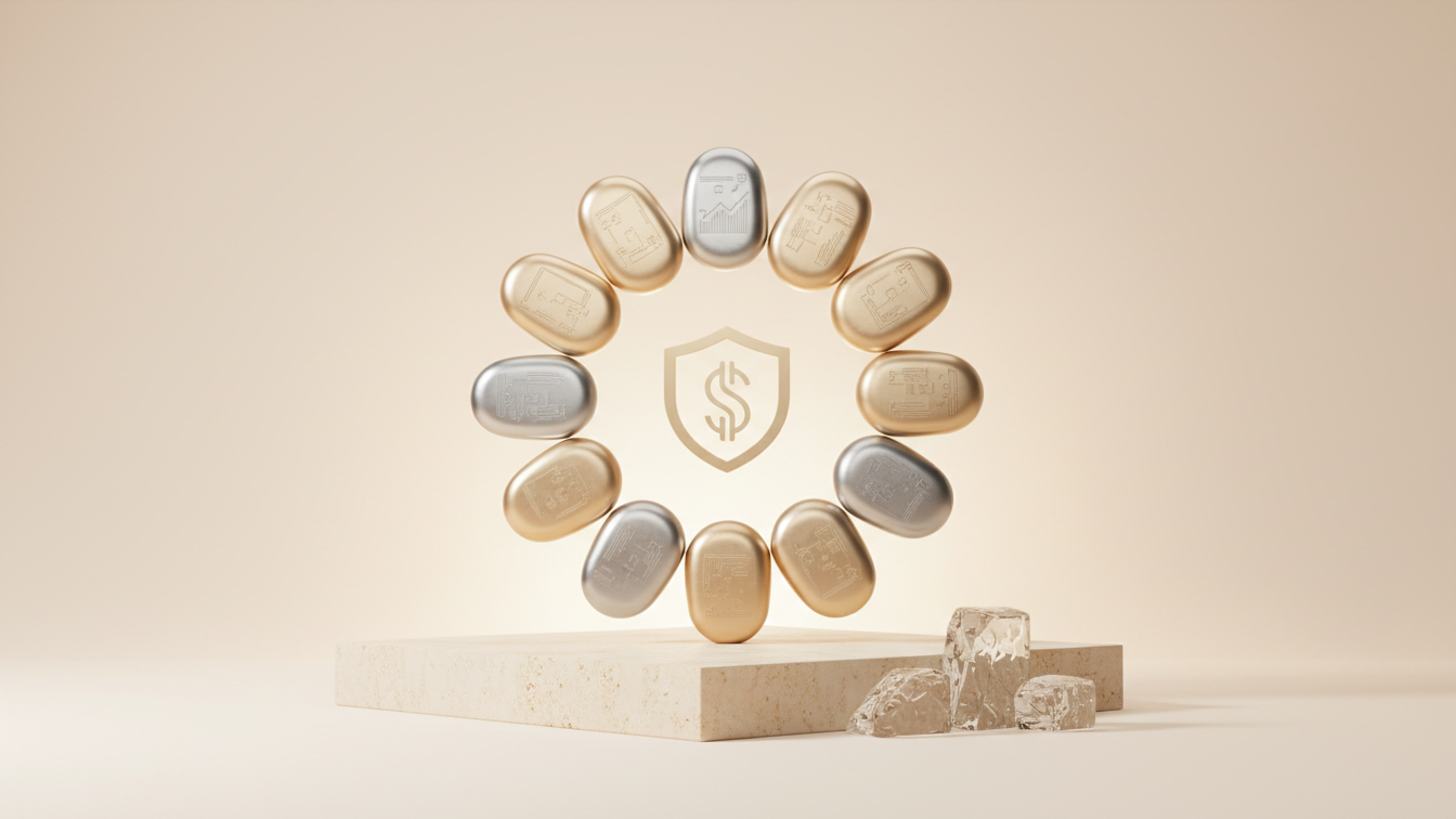 Editorial illustration for Goldman Sachs and 21 Banks Target 2027 USD Stablecoin Launch