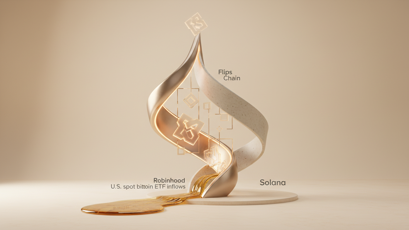 Editorial illustration for Robinhood Chain Flips Solana in DEX Volume: Breakout Signal for ETH/SOL?