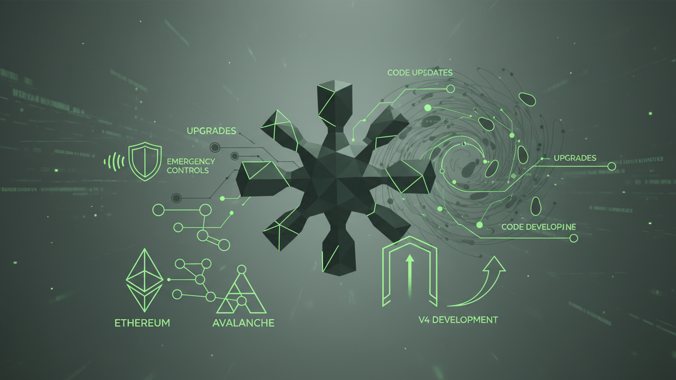 Editorial illustration for DeFi DAOs at Crossroads: Compound Weighs Code vs Emergency Controls September 2026